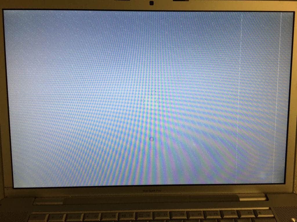 A1226 MacBook Pro with lines on screen