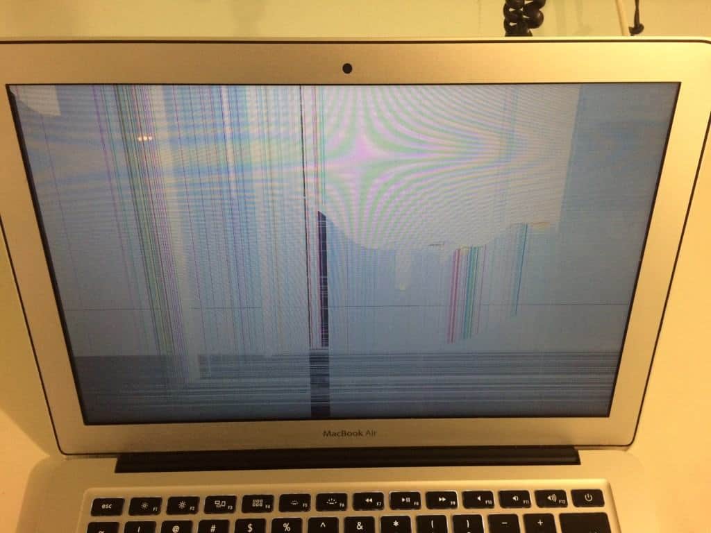 MacBook Air Display Cracked