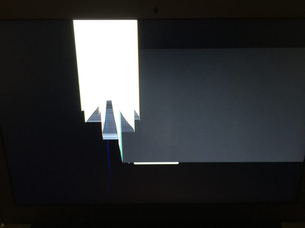 MacBook Air Cracked Display