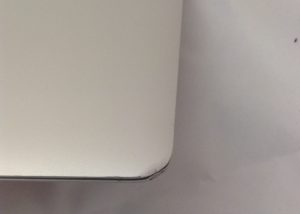 MacBook Air with Dent on Corner