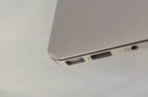 MacBook Air with Damage on Corner