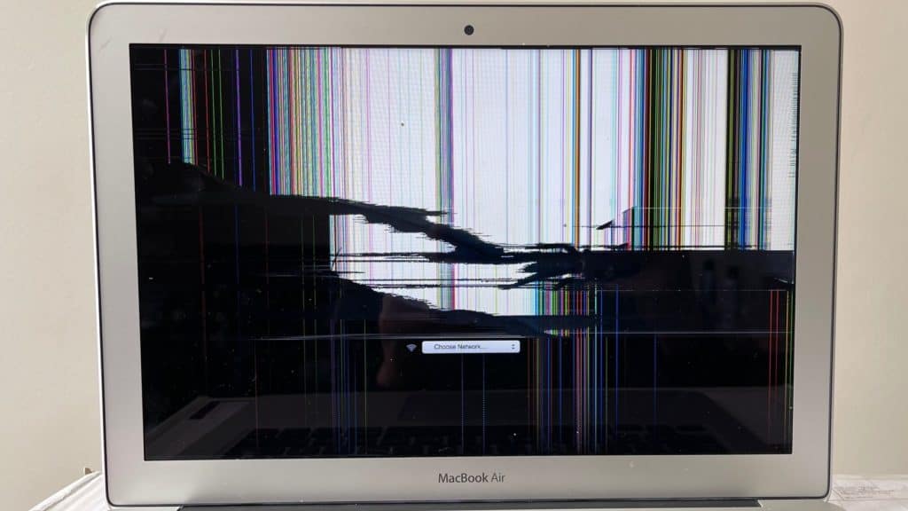 Cracked LCD panel on MacBook Air