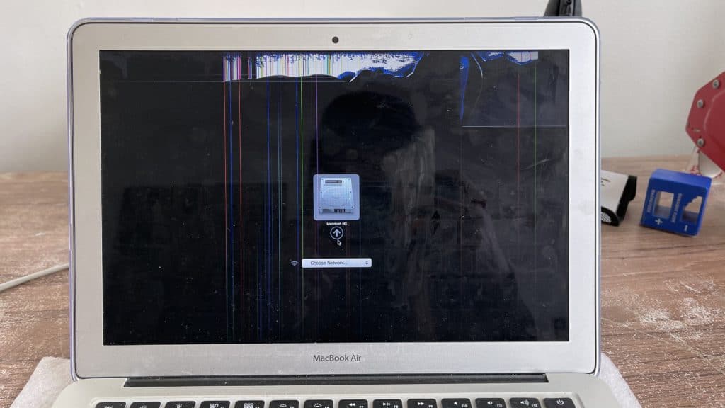 MacBook Air with Damaged LCD panel