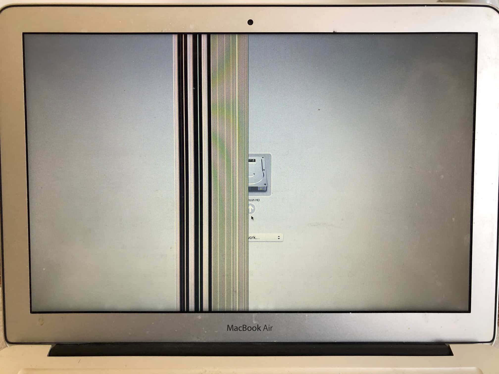 Classic Stripe On MacBook Air Screen