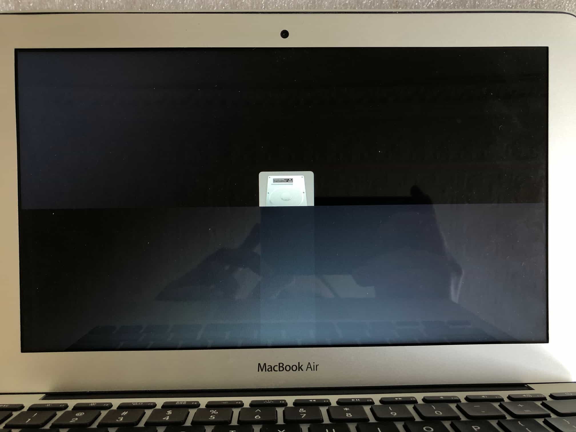 MacBook Air With Distorted Bars Discoloration On Screen