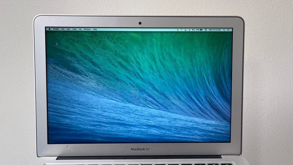 MacBook Air With Crack On Bottom Left Of Screen 3
