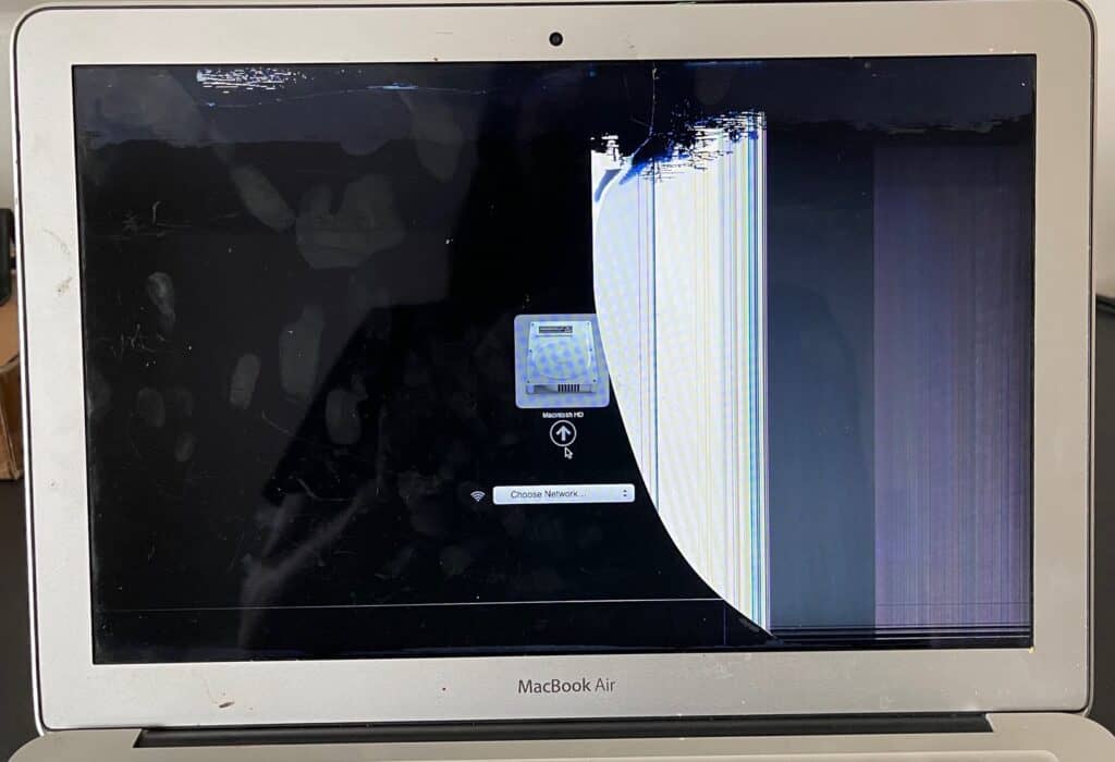 2014 MacBook Air LCD Cracked 1a