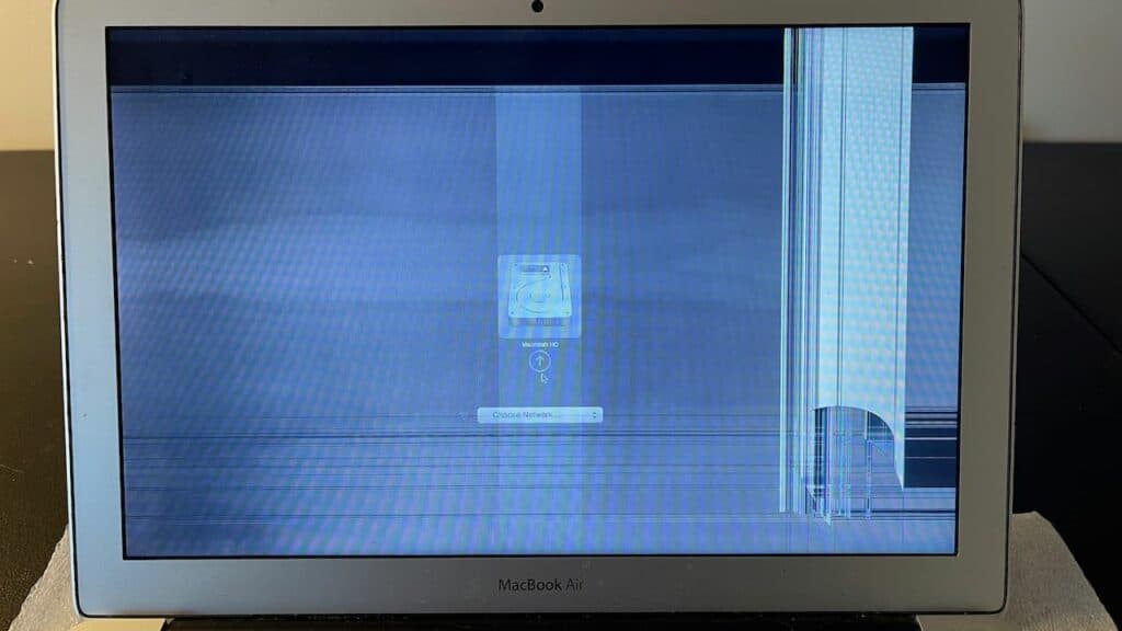 MacBook Air LCD Cracked 2b