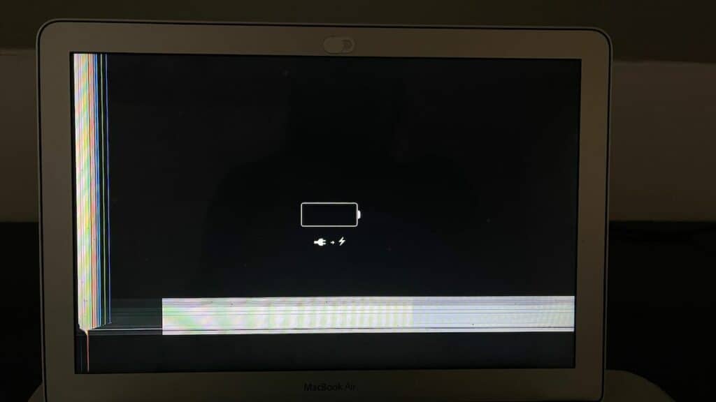13 inch MacBook Air Screen Repair - Cracked on bottom left 2 bottom left crack macbook air 2