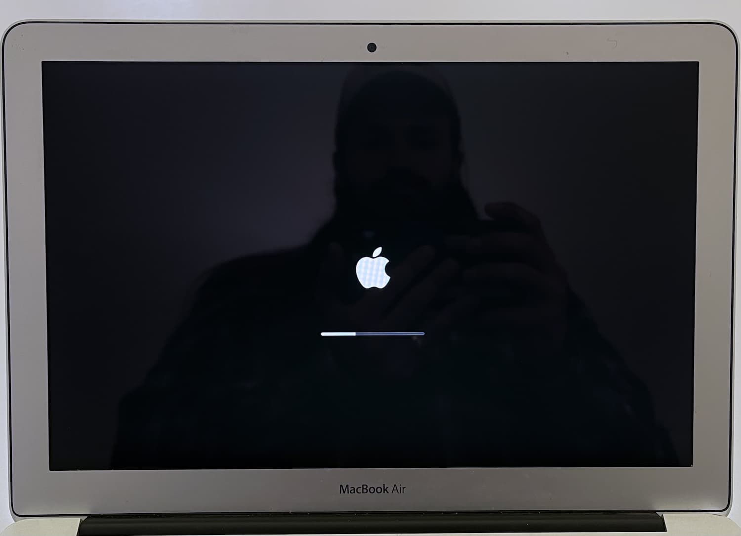 2015 MacBook Air With Black Circle On Screen Repaired