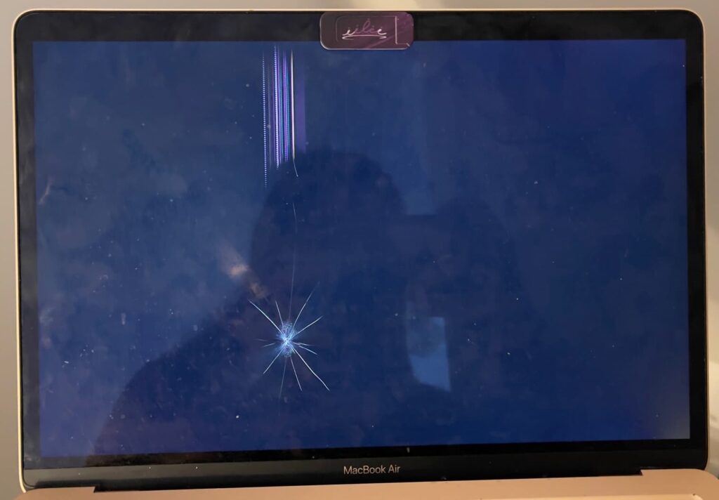 2020 MacBook Screen Black After Crack