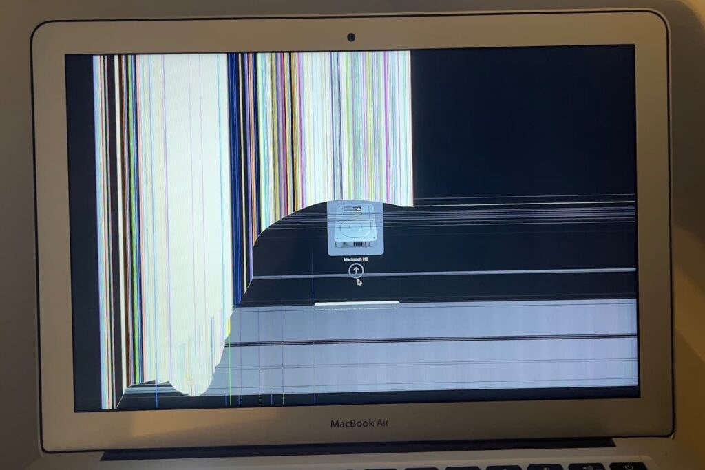 2017 MacBook Air Damaged Screen 2 A1466 MacBook Air Cracked Screen