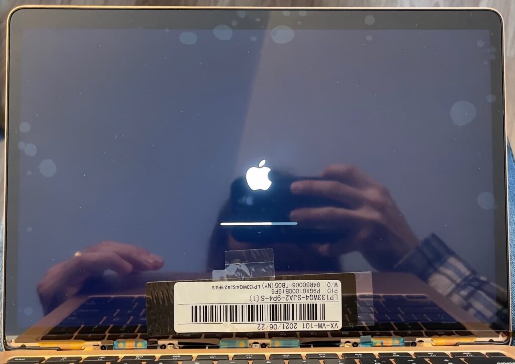 Mid-repair on MacBook Air 2020