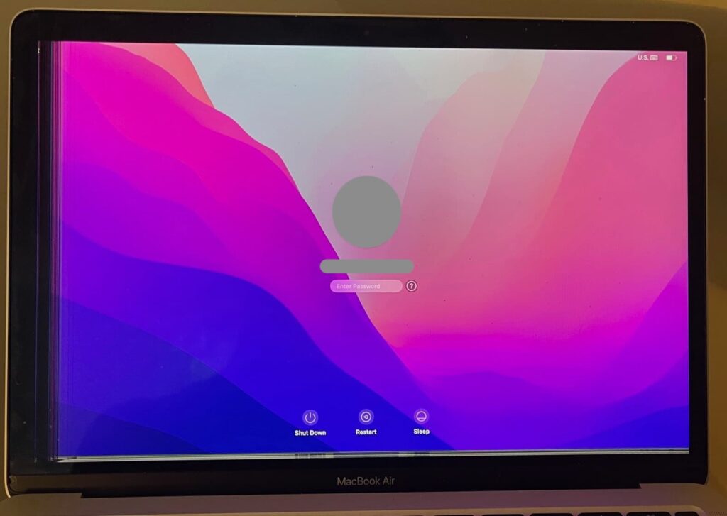 Full Apple Display Swap on A2337 2020 MacBook Air 2 A2337 2020 Air with cracked screen