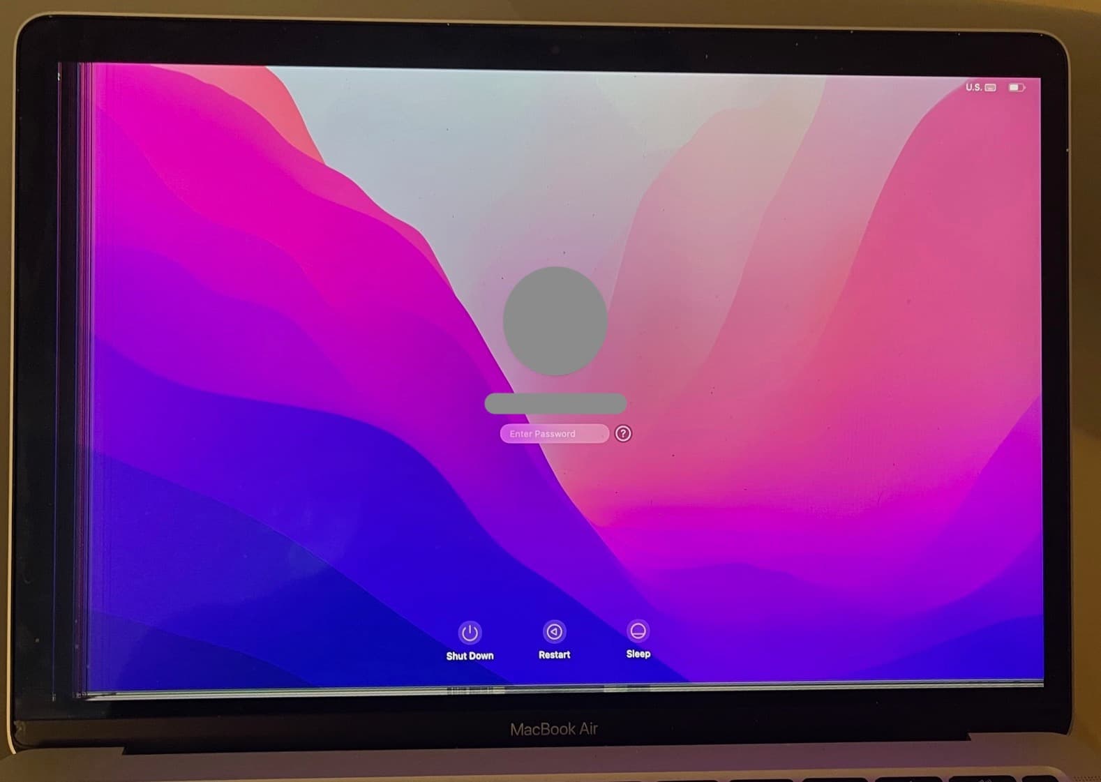 A2337 2020 Air with cracked screen