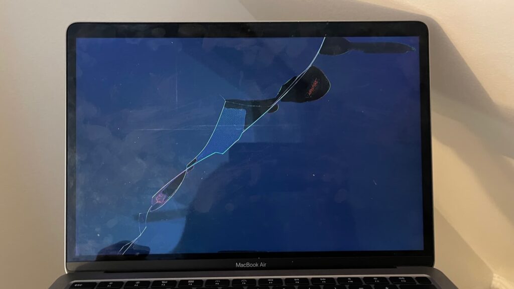Diagonal Crack on MacBook Air A2179 2 A2179 Diagonal Crack