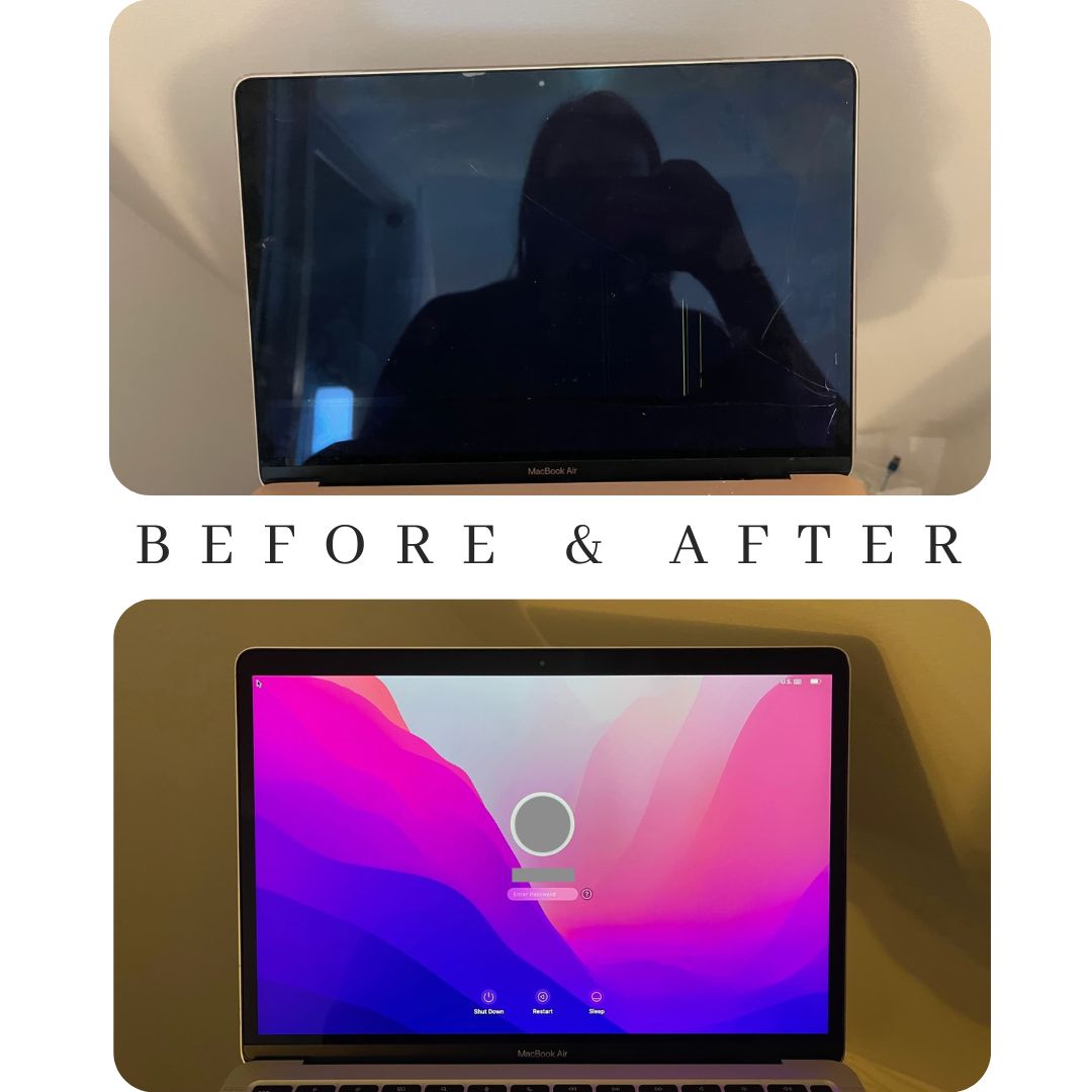 Before and After LCD Replacement