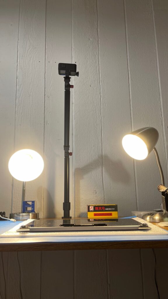Almost fully moved in! 2 Overhead camera setup